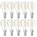 10 x Osram LED Filament Leuchtmittel Tropfen 4W = 40W E14...