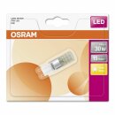 9 x Osram LED Leuchtmittel Stiftsockel Star 2,6W = 30W G9 klar 320lm warmweiß 2700K