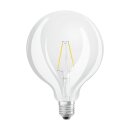 10 x Osram LED Parathom Filament Leuchtmittel G125 Globe 2,5W = 25W E27 klar 250lm warmweiß 2700K