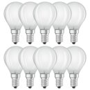 10 x Osram LED Parathom Filament Leuchtmittel Tropfen 2,5W = 25W E14 matt 250lm warmweiß 2700K