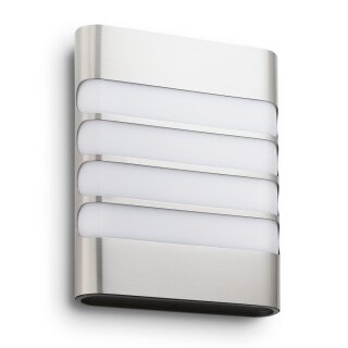 Philips LED Außenwandleuchte myGarden Raccoon Edelstahl IP44 3W 270lm warmweiß 2700K