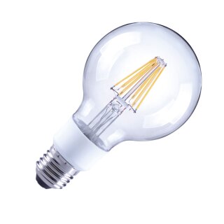 Arteko LED Filament Leuchtmittel G80 Globe 7W = 60W E27 klar 810lm 827 warmweiß 2700K DIMMBAR