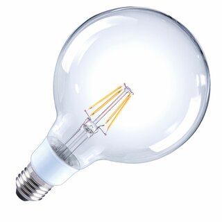 Arteko LED Filament Leuchtmittel G120 Globe 4,5W = 40W E27 klar 470lm 827 warmweiß 2700K DIMMBAR