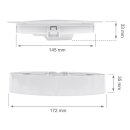 Spectrum LED Aufbau- & Einbaupanel Downlight ALGINE 2in1 Weiß rund Ø17cm 12W 1500lm warmweiß 3000K 110°