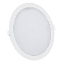 Spectrum LED Aufbau- & Einbaupanel Downlight ALGINE 2in1 Weiß rund Ø22,3cm 18W 1900lm Neutralweiß 4000K 110°