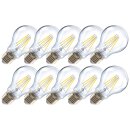 10 x Arteko LED Filament Leuchtmittel Birne A60 7W = 60W...