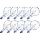 10 x Arteko LED Filament Leuchtmittel G95 Globe 4,5W =...
