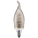 Paulmann ESL Energiesparlampe Kerze 7W = 25W E14 Windstoß Cosy gold warmweiß 2500K