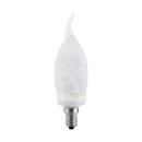 Paulmann ESL Energiesparlampe Kerze 7W = 25W E14 Windstoß Cosy Alabaster warmweiß 2700K 880.71 PX001