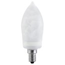 Paulmann ESL Energiesparlampe Kerze 7W = 25W E14 Alabaster warmweiß 2700K 88083 PX001