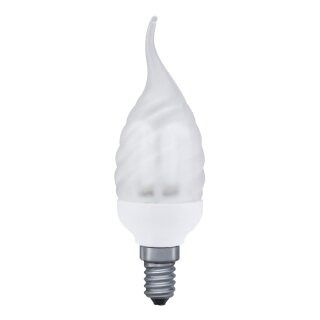 Paulmann ESL Energiesparlampe Kerze 7W E14 Windstoß cosy gedreht satin matt warmweiß 2700K