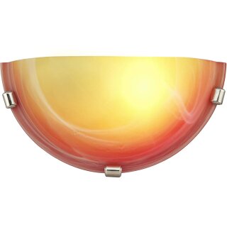 Brilliant Wandleuchte Wandhalbschale Mauritius 30cm Orange max. 60W E27 ohne Leuchtmittel