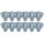 12 x Osram Decostar Halogen Reflektor MR16 35W GU5,3 12V warmweiß dimmbar 4000h WFL 36°