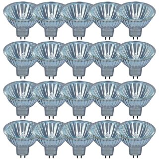 20 x Osram Decostar Halogen Reflektor MR16 35W GU5,3 12V warmweiß dimmbar 4000h WFL 36°