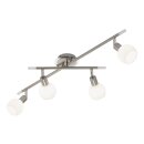 Briloner LED Deckenleuchte Nickel 4 x 3,5W G9 320lm...