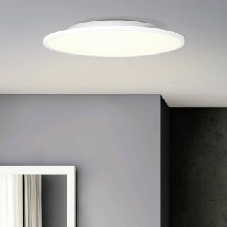 Brilliant LED Deckenaufbau-Panel Buffi rund Ø45cm Weiß 30W 3000lm warmweiß 2700K
