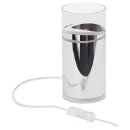 Brilliant Tischleuchte Carlow Chrom/Glas max. 60W E27...
