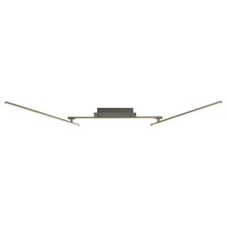 Brilliant LED Deckenleuchte ZickZack Eisen gebürstet 34W 2500lm warmweiß 2800K EasyDim