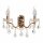 Spot-Light Wandleuchte Odessa Kristall Kronleuchter Gold max. 2 x 40W E14 ohne Leuchtmittel