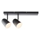 Brilliant Wand- und Deckenleuchte Ayr Schwarz max. 2 x...