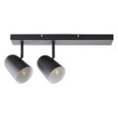 Brilliant Wand- und Deckenleuchte Ayr Schwarz max. 2 x...