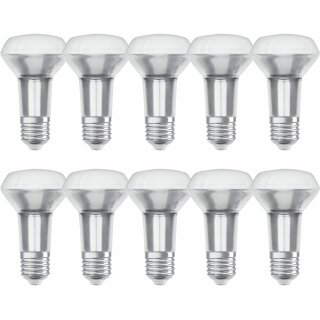 10 x Osram LED Leuchtmittel Star Glas Reflektor R63 4,3W = 60W E27 345lm Warmweiß 2700K 36°