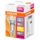 10 x Osram LED Leuchtmittel Star Glas Reflektor R63 4,3W = 60W E27 345lm Warmweiß 2700K 36°