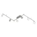 Action LED Deckenleuchte Monza Nickel matt 6 x 5W 2160lm warmweiß 3000K schwenkbar