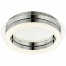 Globo LED Deckenleuchte Spikur rund Ø28cm Silber...