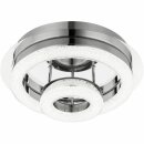 Globo LED Deckenleuchte Spikur rund Ø28cm Chrom Kristall 18W 1510lm 4000K neutralweiß