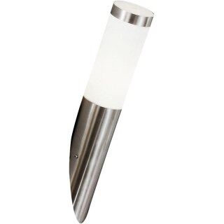 Globo LED Außenleuchte Boston Edelstahl IP44 8,5W 806lm E27 warmweiß 3000K inklusive Leuchtmittel