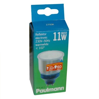 Paulmann ESL Energiesparlampe Reflektor R50 11W = 60W GU10 102° warmweiß 2700K