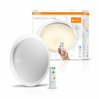 Osram LED Wand- & Deckenleuchte Orbis Sparkle Ø50cm 28W 2600lm CCT 2800K-6000K Dimmbar mit Fernbedienung