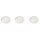 3 x Philips LED Einbaustrahler Sceptrum rund Ø95mm Weiß 3 x 3W 810lm warmweiß 2700K