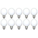 10 x Globe Glühbirne 40W E27 OPAL G60 60mm...
