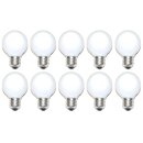 10 x Globe Glühbirne 40W E27 OPAL G60 60mm Globelampe 40 Watt Glühlampe Glühbirnen Glühlampen