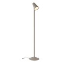 Philips LED Stehleuchte Lirio Creme/Braun 119cm 5W 350lm warmweiß 2700K mit Schalter