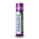 4 x Philips Batterien AAA HR03 Micro 1,2V 950mAh Akku...
