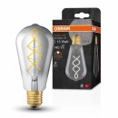 Osram LED Spiral Filament Leuchtmittel Edison Vintage 1906 4W = 15W E27 Rauchglas 140lm extra warmweiß 1800K