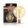 Osram LED Spiral Filament Globe G125 Vintage 1906 4W = 28W E27 Gold 300lm extra warmweiß 2000K