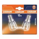 2 x Osram Glühlampe Kühlschranklampe Röhre...