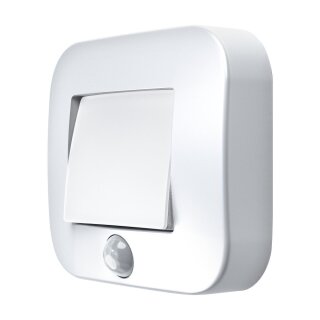 Ledvance LED Nachtlicht Nightlux Weiß IP54 0,25W 14lm Neutralweiß 4000K Batteriebetrieben mit Sensor