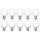 10 x Globe Glühbirne 60W E27 OPAL G60 60mm Globelampe 60 Watt Glühlampe Glühbirnen Glühlampen