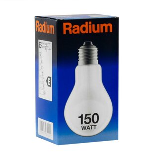 Radium Glühbirne A65 Kolben 150W E27 matt  2160lm warmweiß Glühbirnen Glühlampen dimmbar