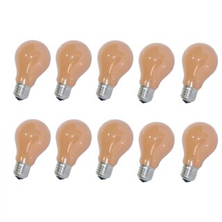10 x Glühbirne Softone Flame Terracotta 60W E27 Glühlampe...