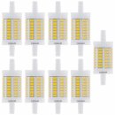 9 x Osram LED Star Leuchtmittel Stab 11,5W = 100W R7s 78mm 1521lm warmweiß 2700K