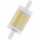 9 x Osram LED Star Leuchtmittel Stab 11,5W = 100W R7s 78mm 1521lm warmweiß 2700K