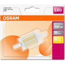 9 x Osram LED Star Leuchtmittel Stab 11,5W = 100W R7s 78mm 1521lm warmweiß 2700K