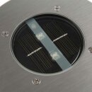 Ranex LED Solar Bodeneinbaustrahler rund Edelstahl IP67 0,12W neutralweiß 4000K befahrbar Sensor