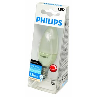 Philips LED Kerze 3W = 15W E14 matt warm 2700K MyVision Glühbirne Glühlampe DIMMBAR